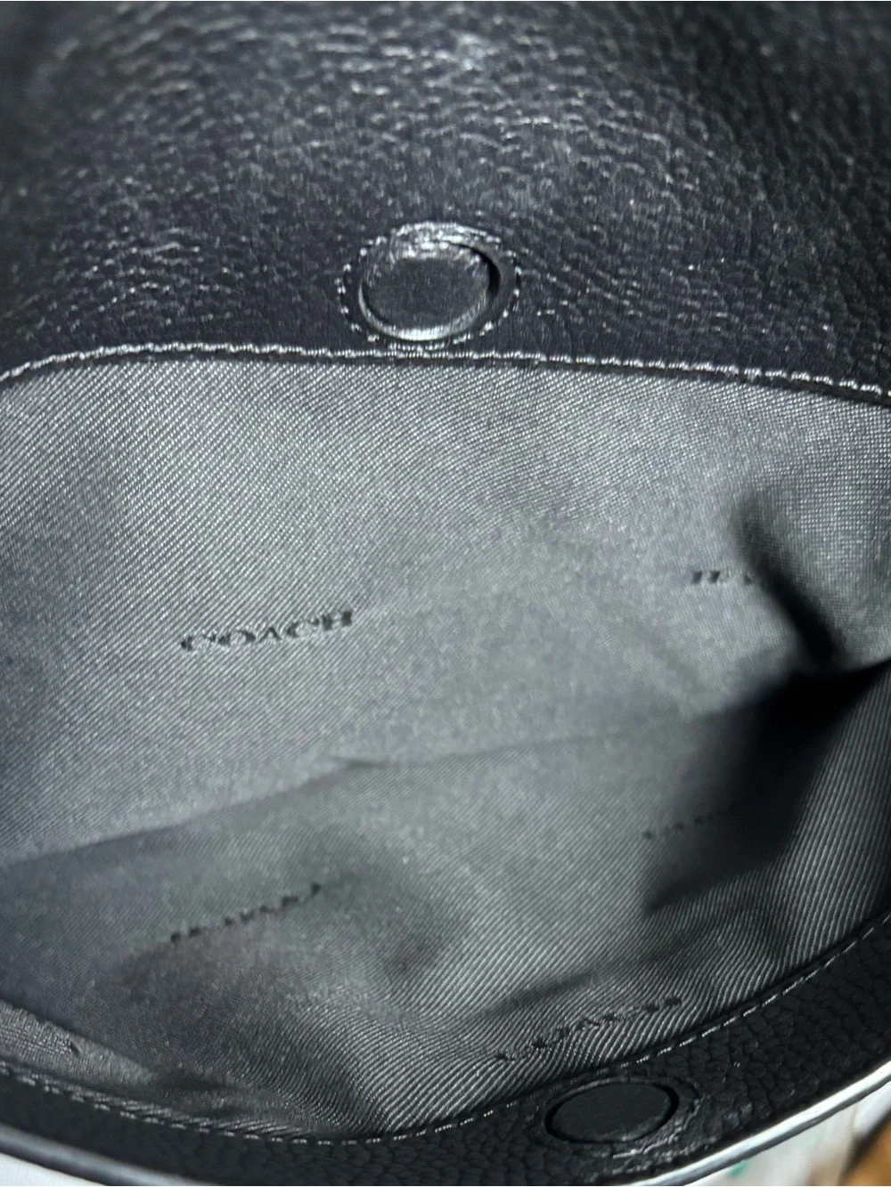 Coach Black Pebbled Leather Shoulder Bag with Gold Hardware